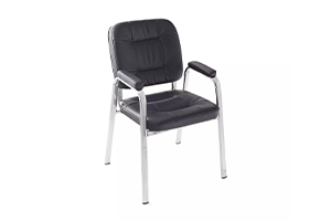 Da URBAN Dalton_Black Leatherette Visitor Chair